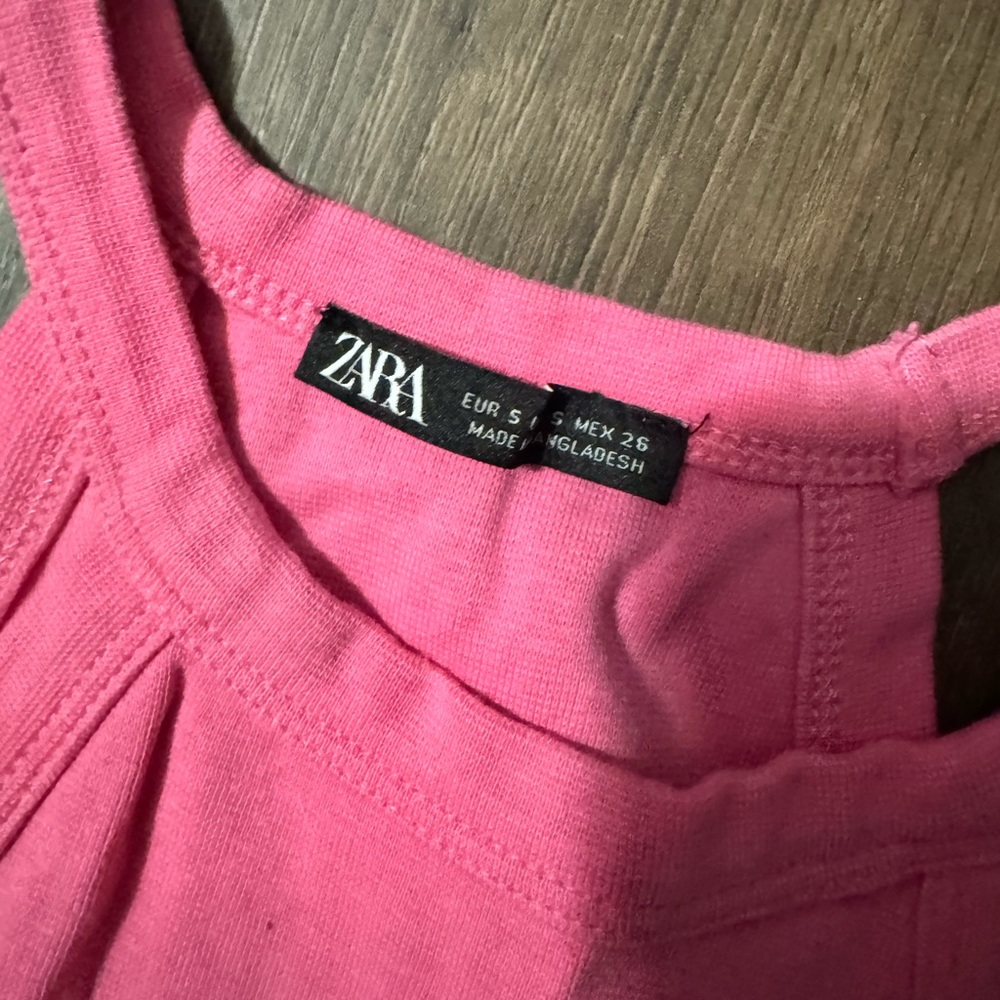 Zara tank pink size small